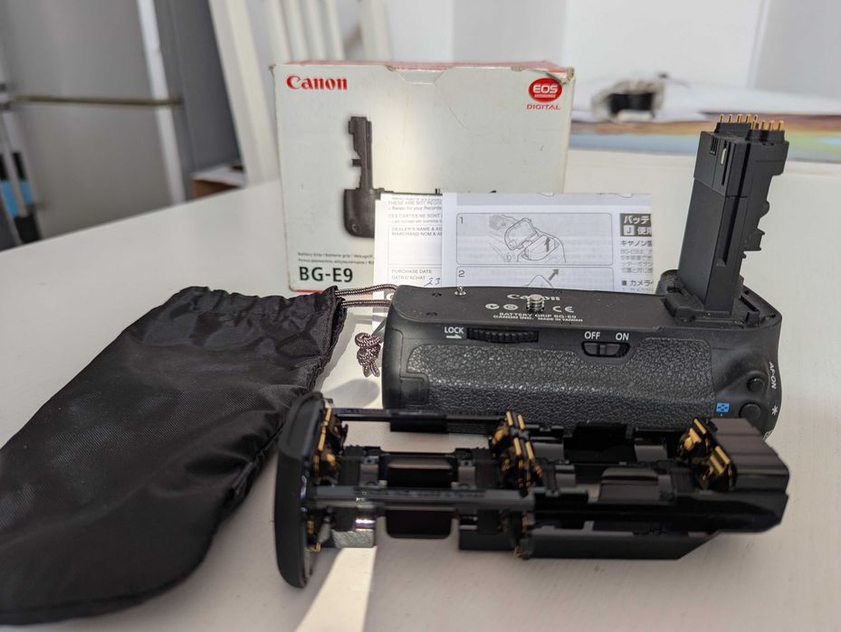 Canon 60D/Canon EF-S 17-55mm f/2.8/punho da bateria/carregador/estoja