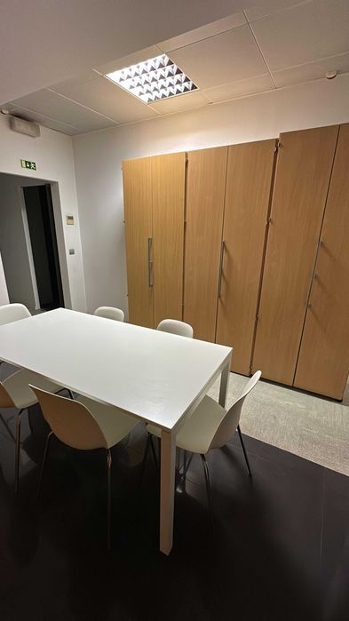 Mesa branca Fluxograma 160x80x80