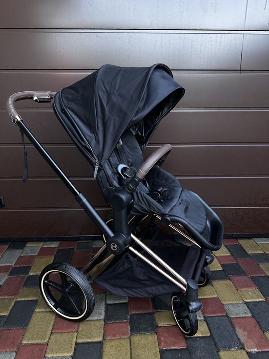 Коляска Cybex Priam 4.0 коляска 2 в 1 Sepia Black шасі Rosegold