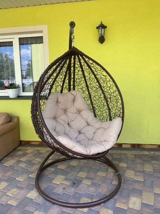 Подвесное кресло cо стойкой на 120 / на 150 кг. Крісло кокон