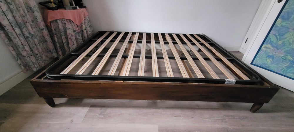 estrado cama mais colchão