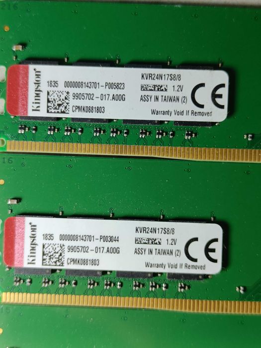 Оперативна память Kingston DDR4 8GB 16GB 2400MHz У РОБОЧОМУ стані