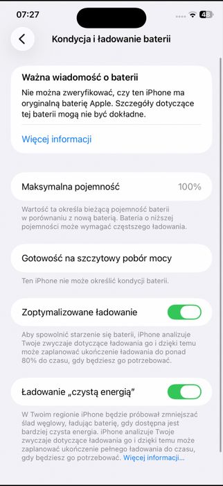 100% baterii - Iphone 13 - czerwony 128gb