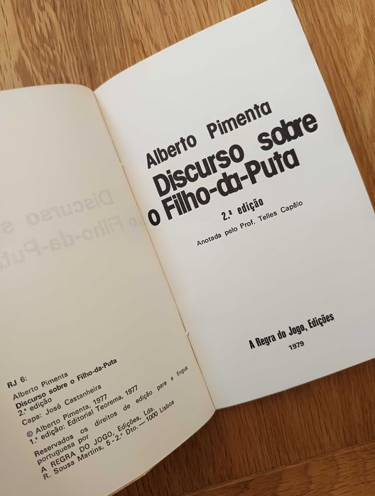 Alberto Pimenta - Discurso sobre o Filho da Puta (portes incluídos)
