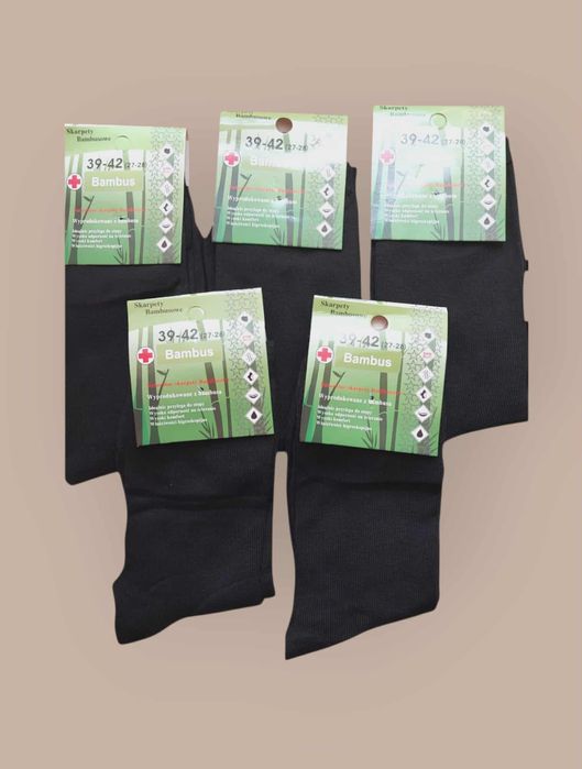 Skarpety męskie bambusowe 5 par