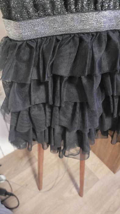Sukienka ze srebrną nitką H&M 140