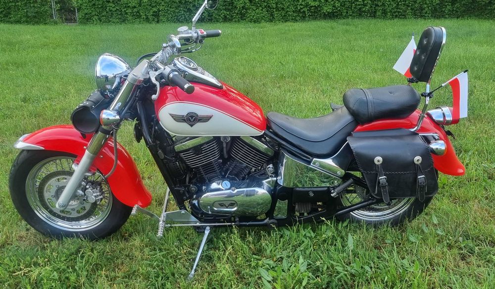 Kawasaki VN800 Classic - Świetny stan - Sakwy - Oparcie