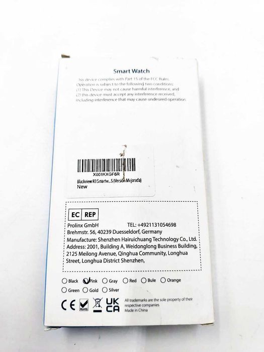 Smartwatch Blackview R3 Max 1.69” Pulsometr IP68 15 dni Różowy