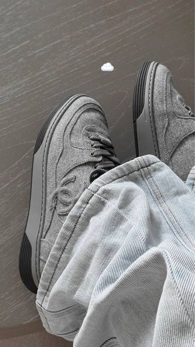 Кросівки Chanel люксові  Текстиль+шкіра Повне пакування  38,39,40р Маломірки на розмір   5900 грн