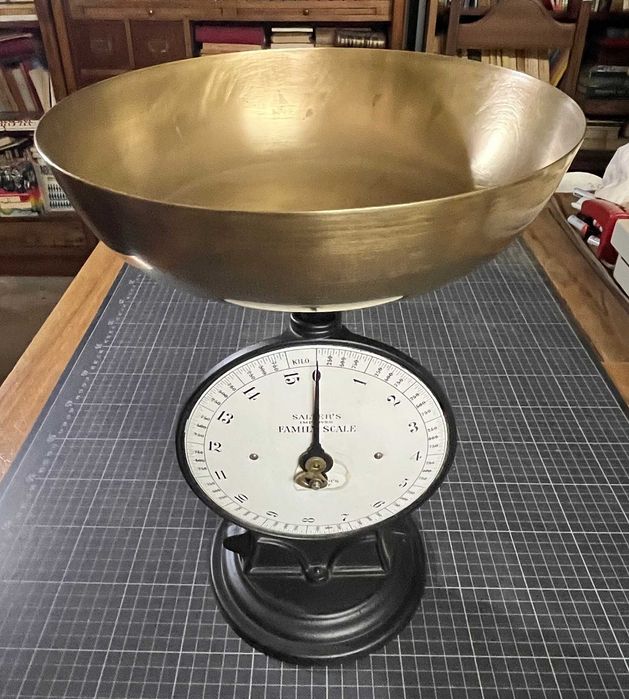 Balança antiga Salter,s Improved FAMILY SCALE” de 15 Kg