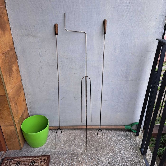 rożen  prl i szpikulce ze stali nierdzewnej do kiełbasek na ognisko