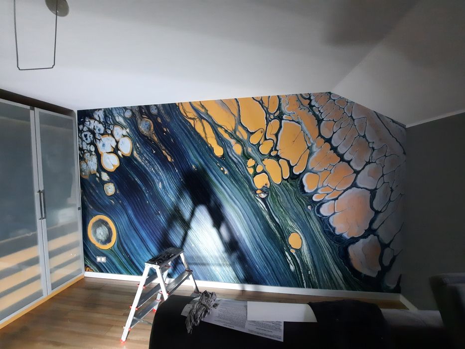 Tapetowanie, malowanie ścian i sufitów,