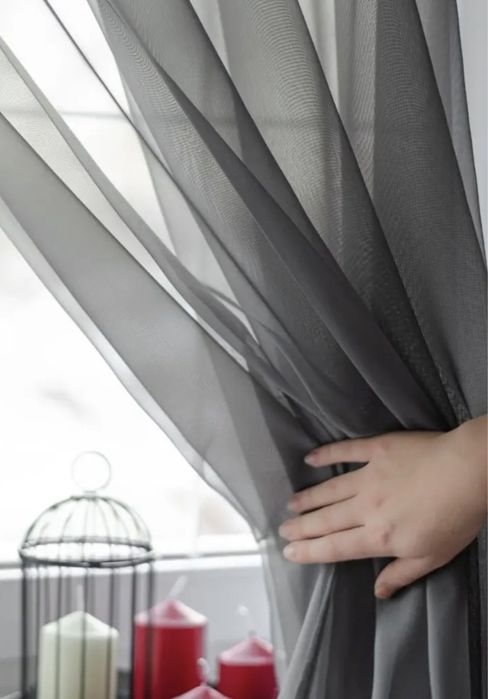 Тюль із шифона нова! 2.90×2.50висота.