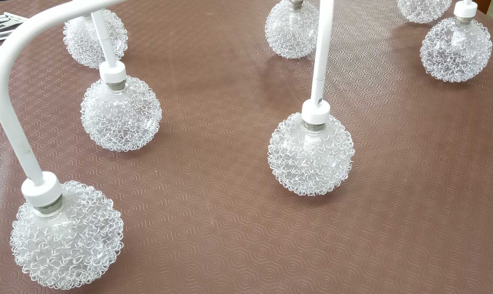 Candeeiro de 8 spots, mod IKEA, pouco uso