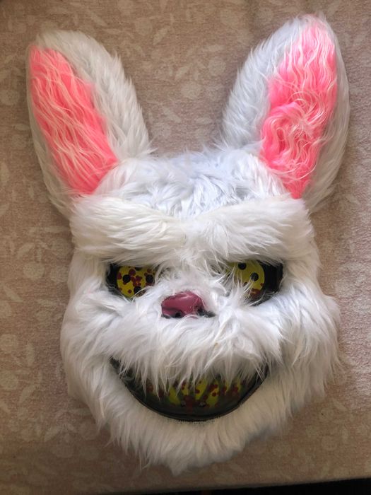 Máscara coelho assustador LED