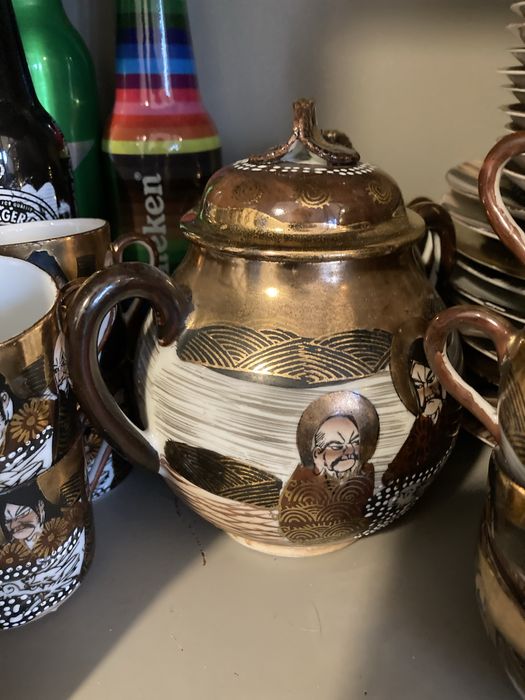 Conjunto de chá original do Japão