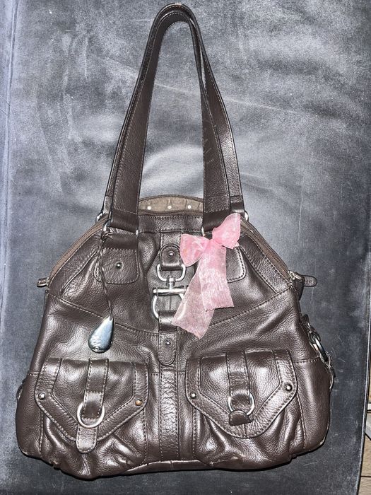 Винтажная кожаная сумка-тоут