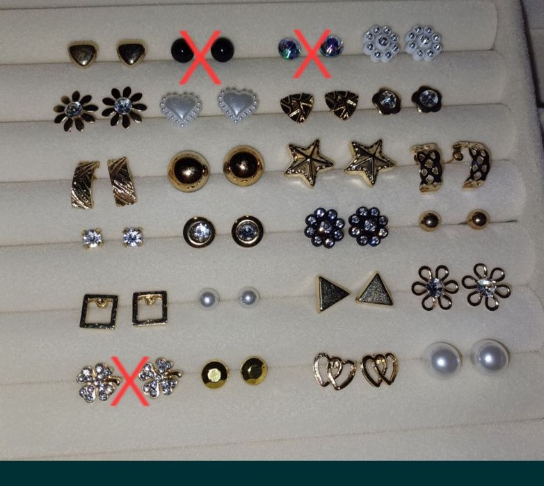 Brincos. Cada par 1€. Novos
Novos.