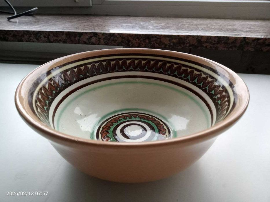 Глиняная тарелка (миска), Васильковская майолика