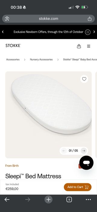 Pack completo Stokke sleepi berço cama