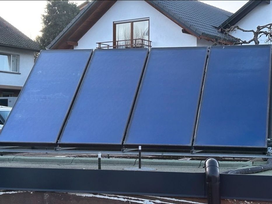 Zestaw kolektor słoneczny rurowy płaski