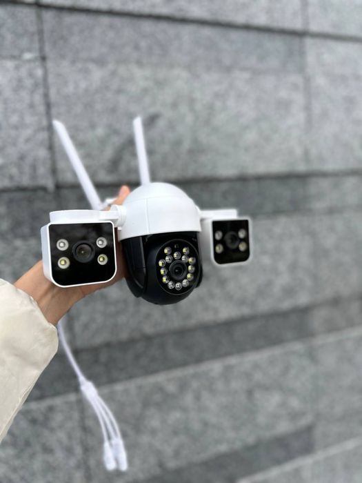 Універсальна камера 3в1 V380pro з WIFI повний огляд 360°, захист 24/7