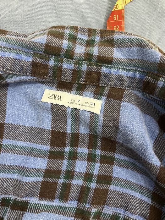 Стильна сорочка zara 120см на хлопчика на 6-7р.