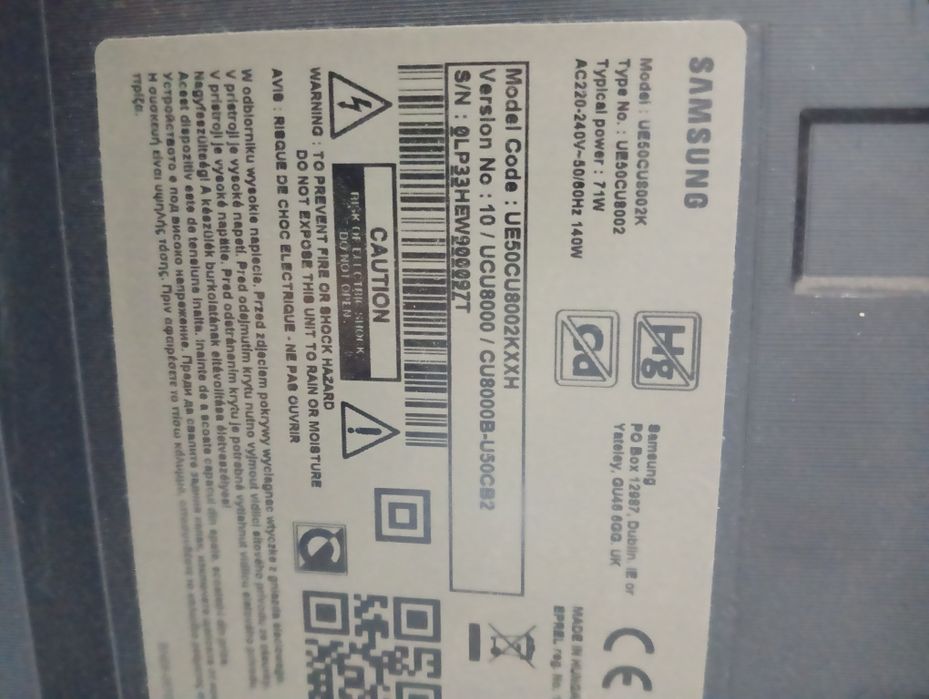 Samsung UE50CU8002KXXH 50xali