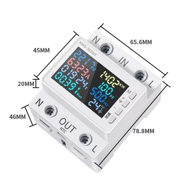 Ватметр KWS-302WF, з функцією підключення до wife.