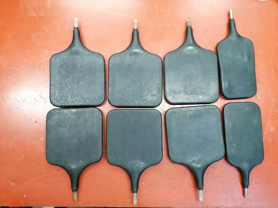 Fisioterapia de ondas curtas-8 Elétrodos de borracha pitonada