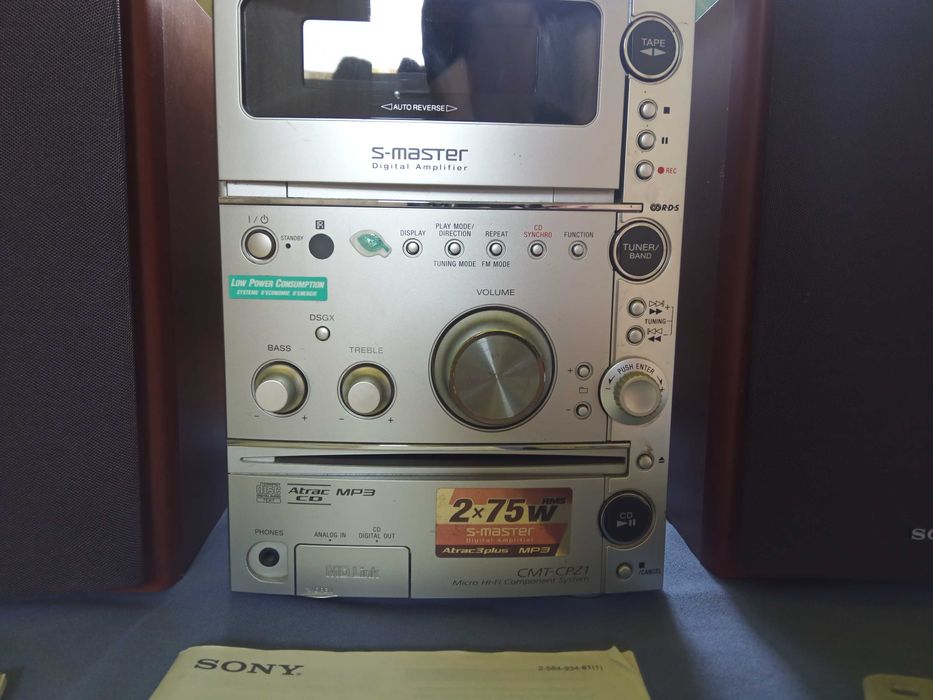 WIeża SONY CMT-CPZ1 w pełni sprawna! CDmp3/radio/tape/AUX stereo