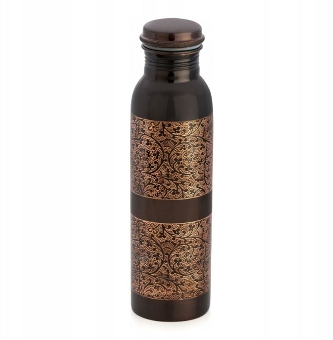 Butelka miedziana grawer antyczny 950 ml antybakteryjna Moma Ayurveda