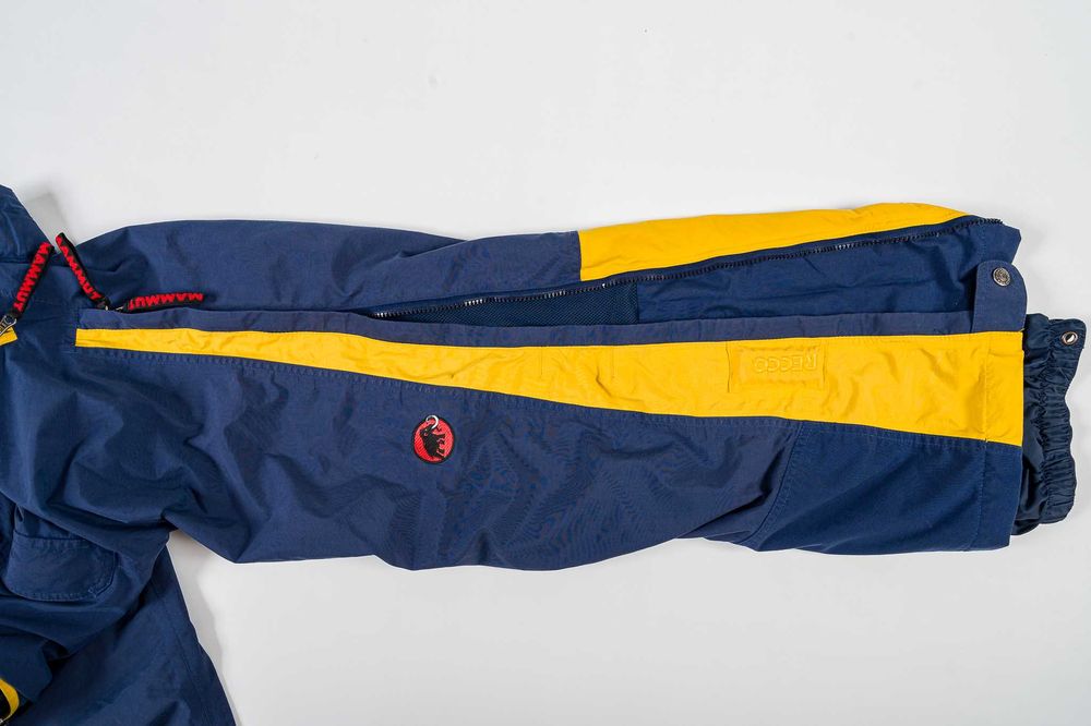 Mammut - spodnie DRYtech granatowo - żółte r. 50