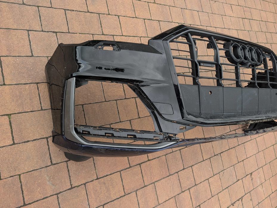 audi Q7 lift 19-  sline 4m s-line zderzak przód oryginał