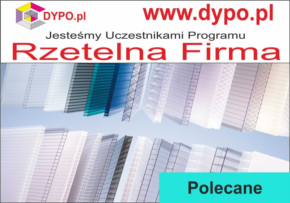 Poliwęglan komorowy Lity PROMOCJA płyty dach taras pergola szklarnia