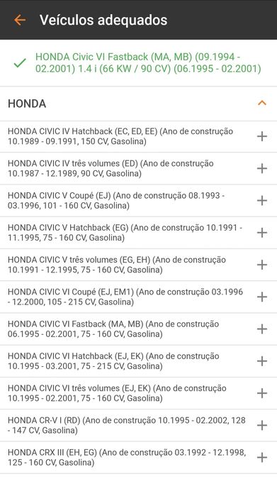 Amortecedores traseiros Honda Civic