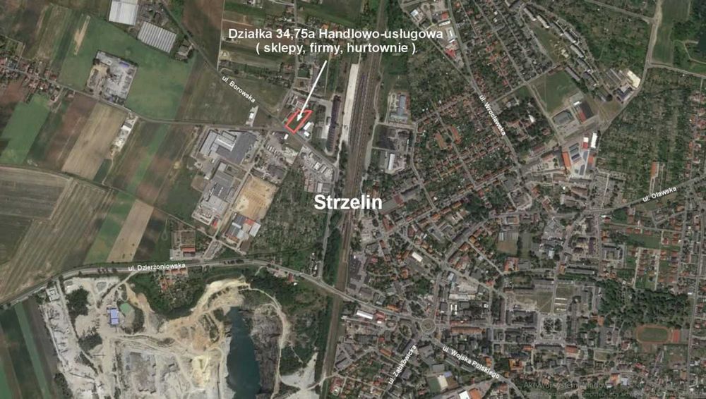 Działka inwestycyjna przy drodze asfaltowej o powierzchni 3 475 m2