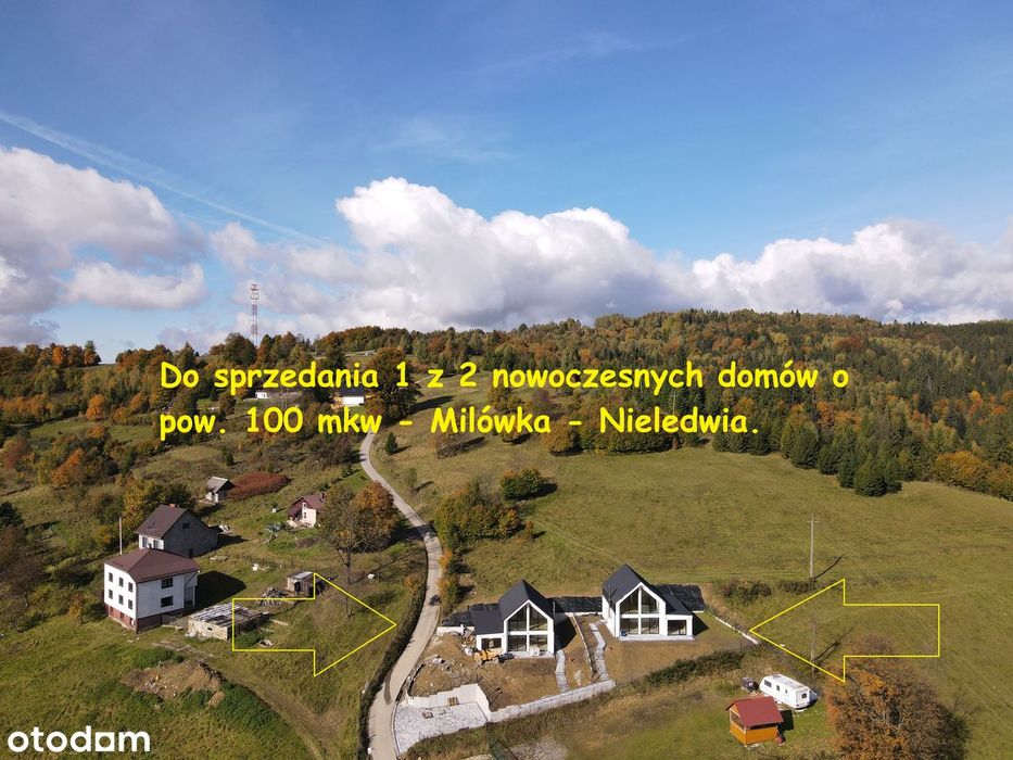 Na sprzedaż nowoczesny dom o pow. 100 mkw, Milówka-Nieledwia.