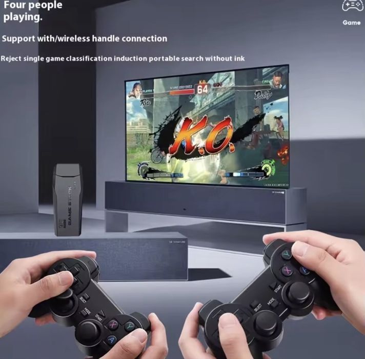 Console Retro  Game Stick 4K – 128GB | +20.000 JOGOS CLÁSSICOS!