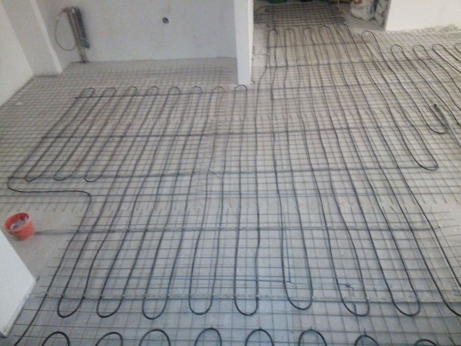 Тепла підлога тонкий мат під плитку ламинат. Електро кабель теплый пол
