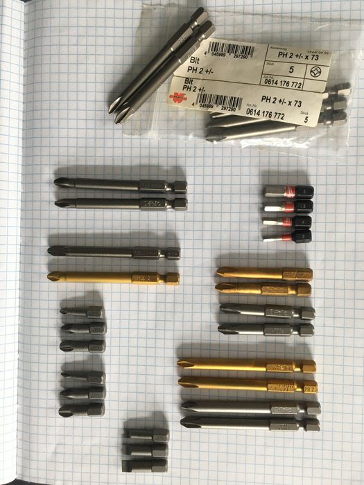 Stanley, Knipex, Carolus, Wiha, біти Wera Felo