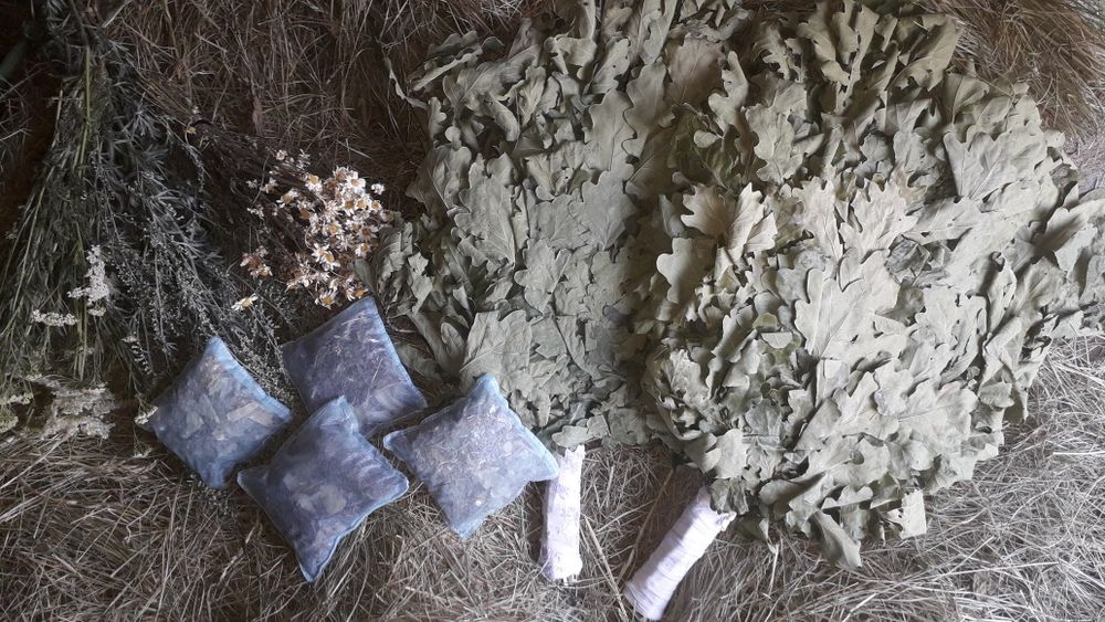 Матрац для бані,сауни,з луговим сіном