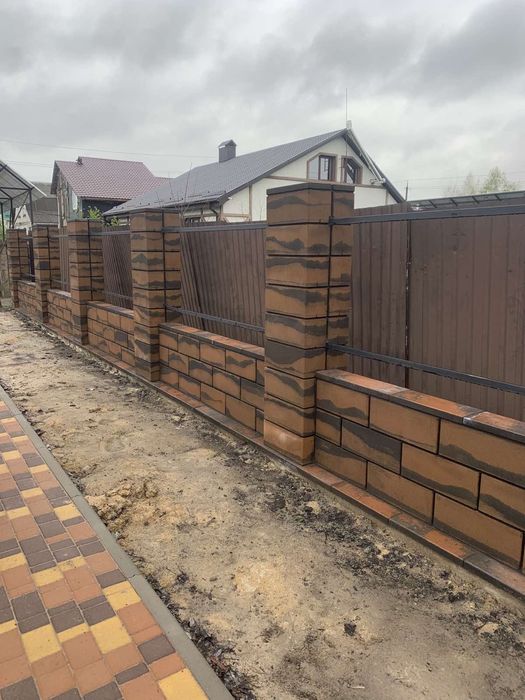 Тротуарна Плитка 4.4,5.6.8 см.Блоки для Огорожі.