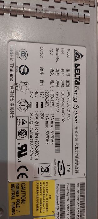 Блок живлення DELTA AWF-2DC-2100W 48V / 12V