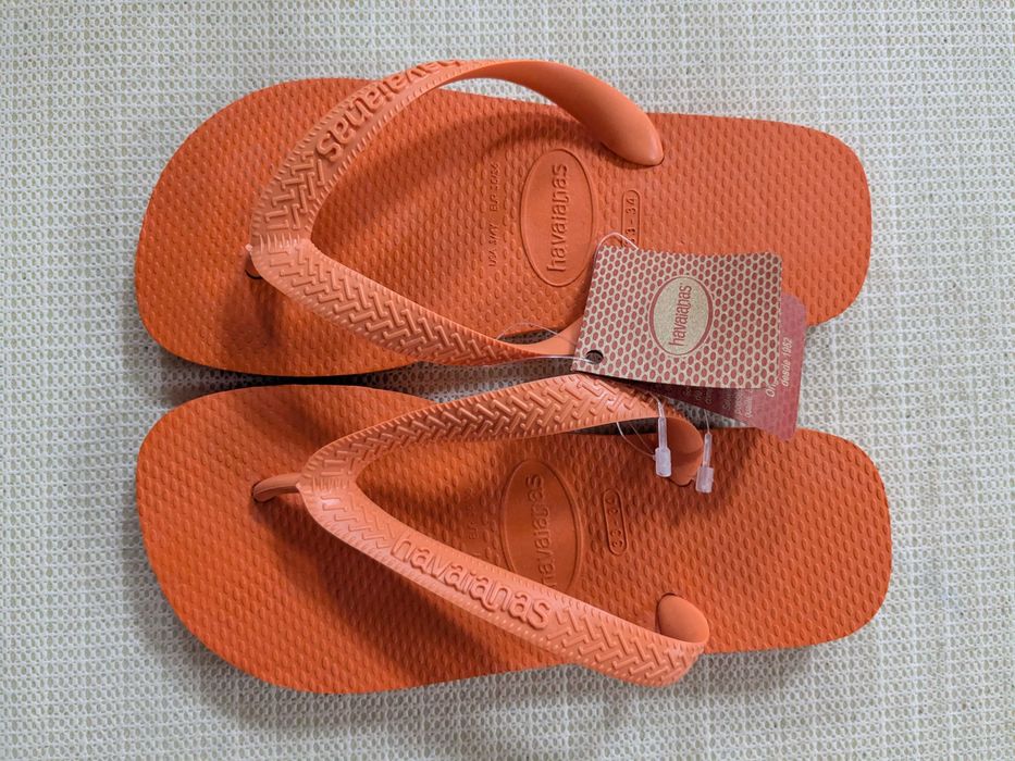 Havaianas japonki pomarańczowe rozm. 33/34