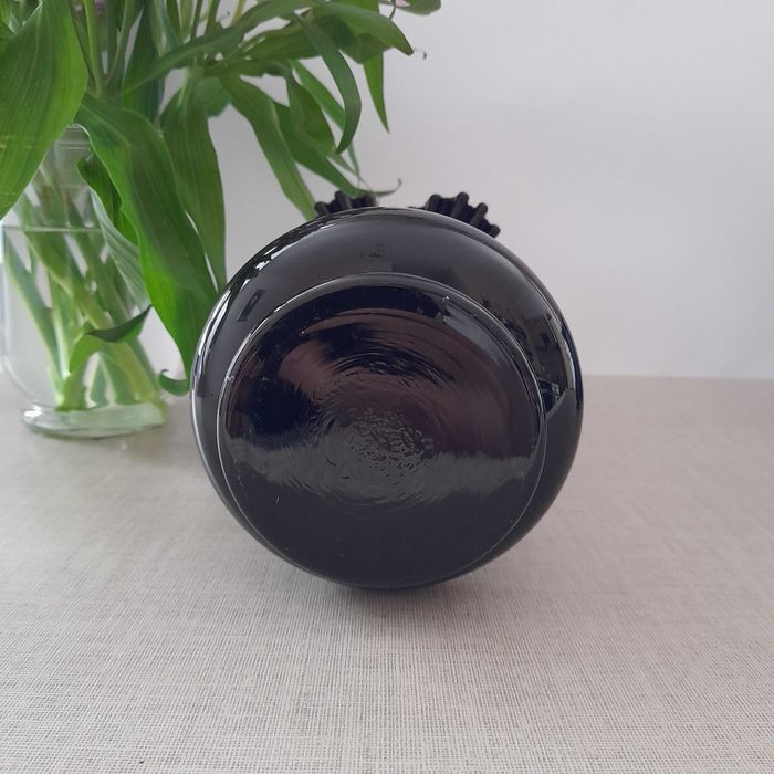 Wazon Bohemia czarne szkło