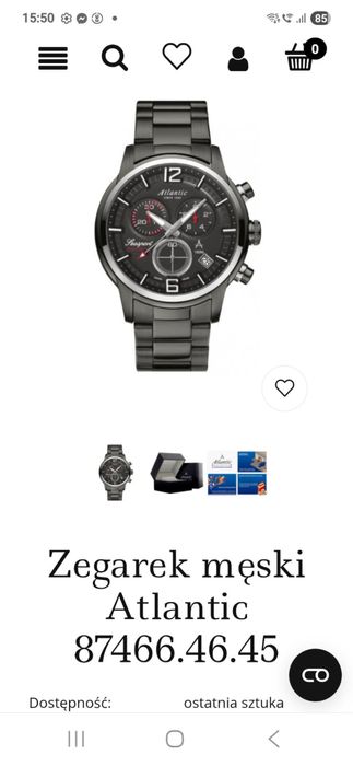 Zegarek męski Atlantic 87466.46.45
