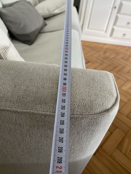 Sofá Ikea bege e cinzento