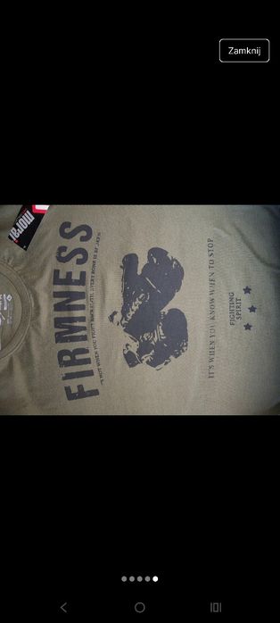 Nowy T-shirt firmy Moraj, r. L