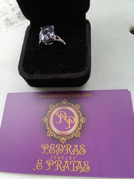 Anel em Prata com Alexandrita Natural – 5,90 ct  Oportunidade Única